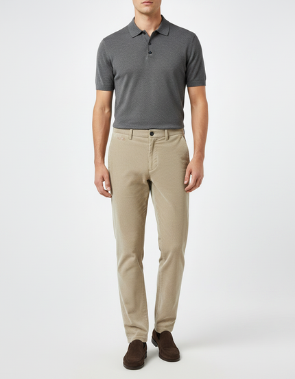 Pantalon Velours Cotelé Homme Beige - Cordé