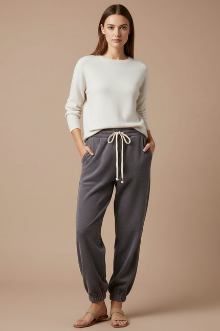 Pantalon Jogger Velours - Gris