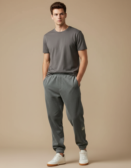 Pantalon Velours Gris Côtelé Décontracté Homme Jogging