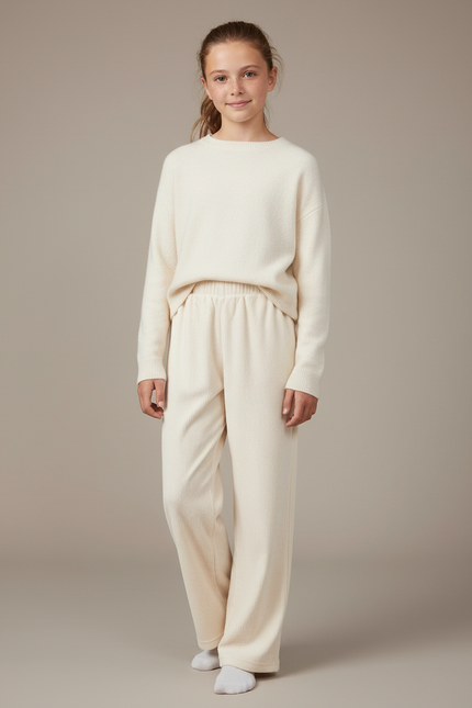 Pantalon Velours Creme - Beige Cordé