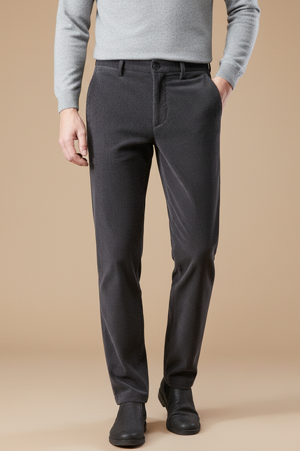 Pantalon Homme Velours Milleraies - Gris Cordé