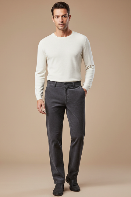 Pantalon Velours Milleraies - Gris Cordé