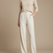 Pantalon Velours Côtelé Crème Ample Décontracté Élégant - Beige
