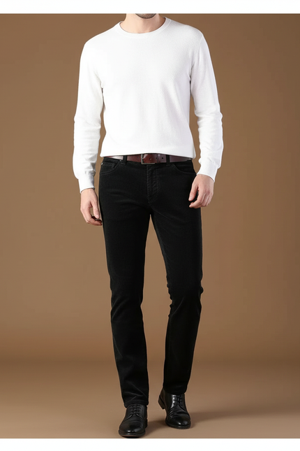 Pantalon Velours Homme 5 Poches - Noir