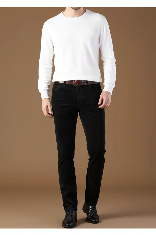 Pantalon Velours Homme 5 Poches - Noir
