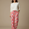 Pantalon Velours Rose Hello Kitty Ample Flannel Décontracté - Molleton