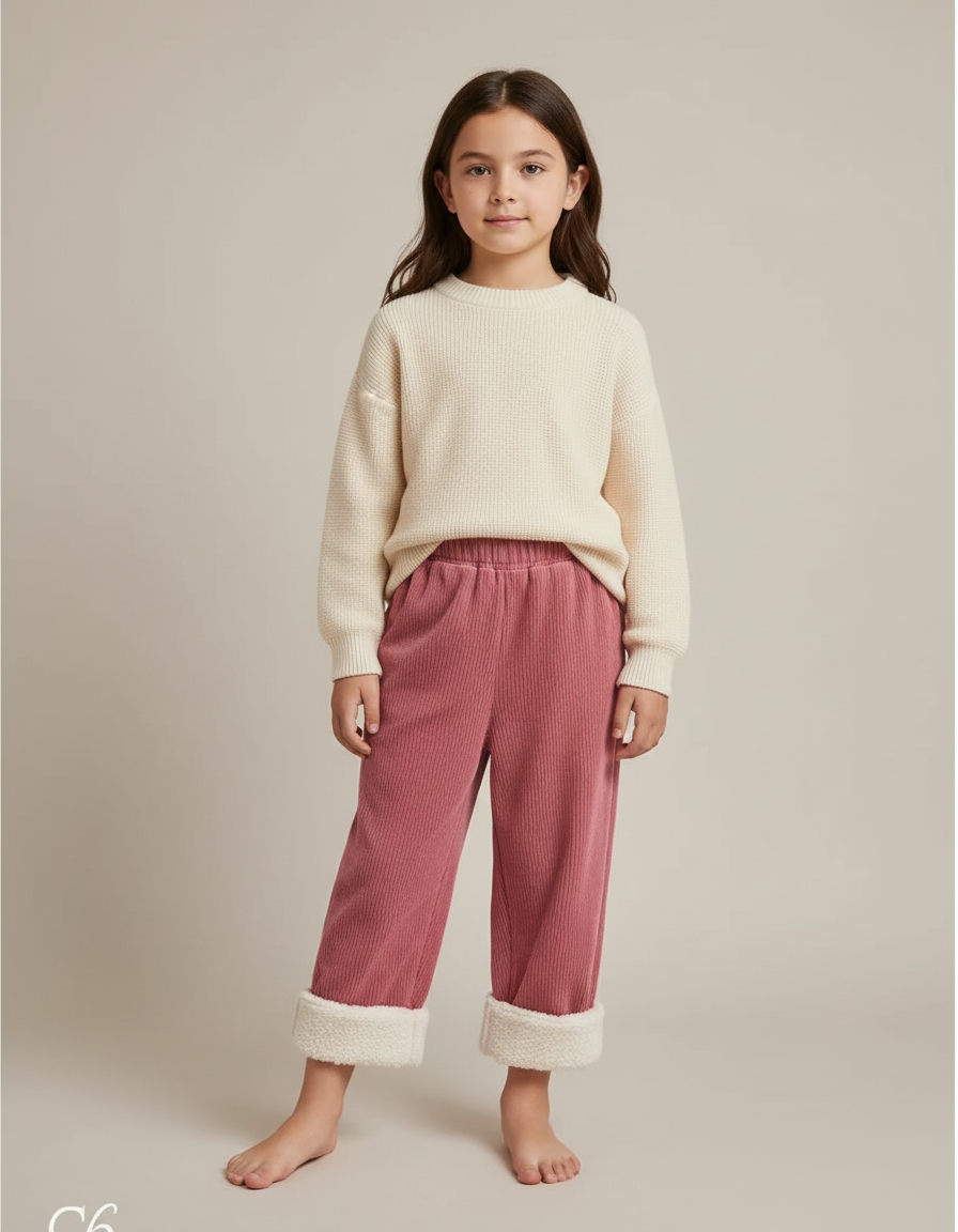 Pantalon Rose Velours - Cordé