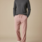 Pantalon Velours Côtelé Rose Droit Confortable Homme - Cordé