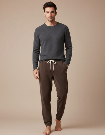 Pantalon Velours Marron Côtelé Homme Sportif Confortable - Cordé