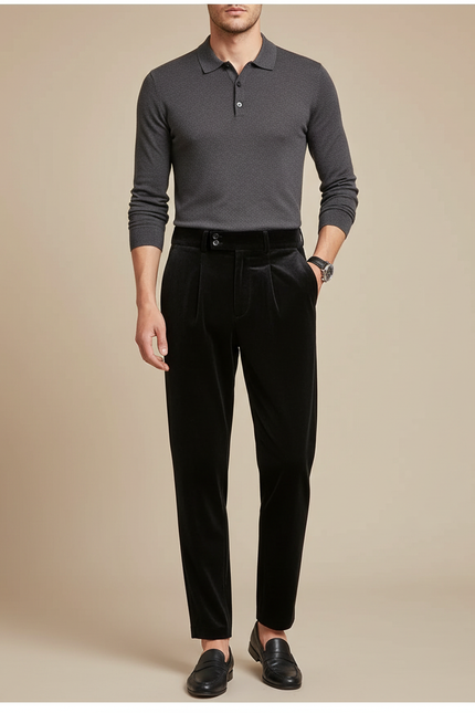 Pantalon Chasse Velours Homme - Noir