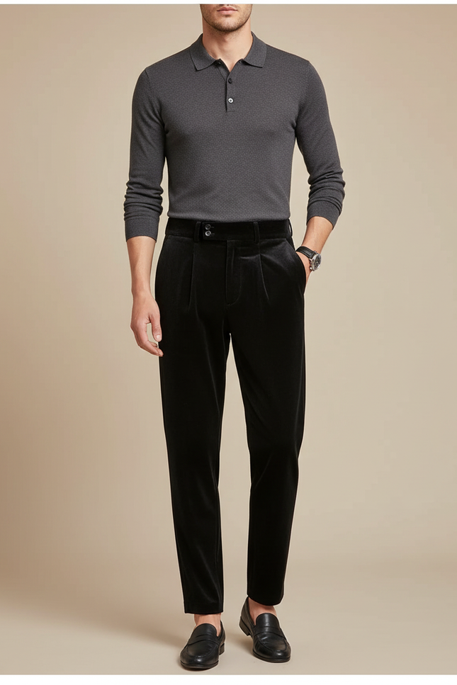 Pantalon Chasse Velours Homme - Noir