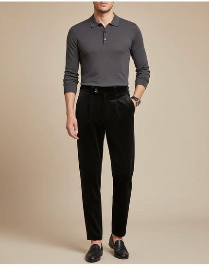 Pantalon Chasse Velours Homme - Noir