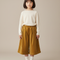 Pantalon Velours Enfant Ample Plissé Marron Chaud