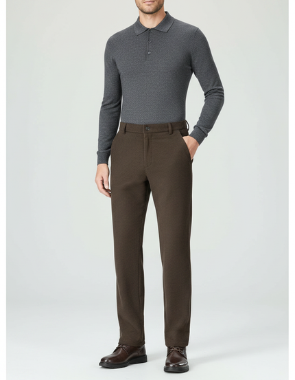 Pantalon Velours Cotelé Marron - Cordé