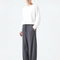 Pantalon Velours Côtelé Ample Décontracté Homme Gris - Cordé
