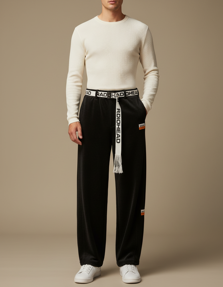 Pantalon En Velours Noir