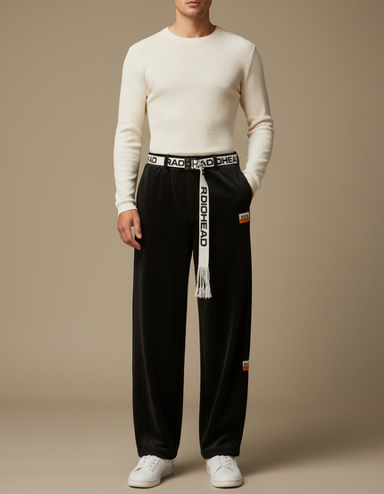 Pantalon En Velours Noir