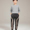 Pantalon Velours Gris Patchwork Sport Enfant
