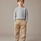 Pantalon Velours Beige Enfant Doux Ample Décontracté
