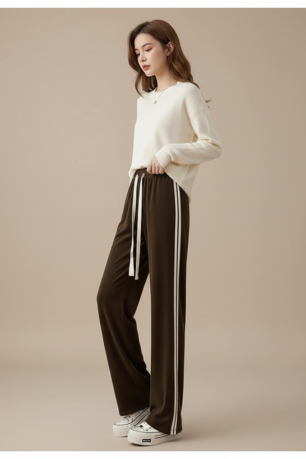 Pantalon Marron Velour Femme - Velours