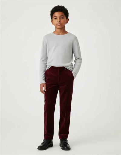 Pantalon Velours Bordeau
