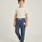 Pantalon Velours Bleu Côtelé Enfant Décontracté Droit - Cordé