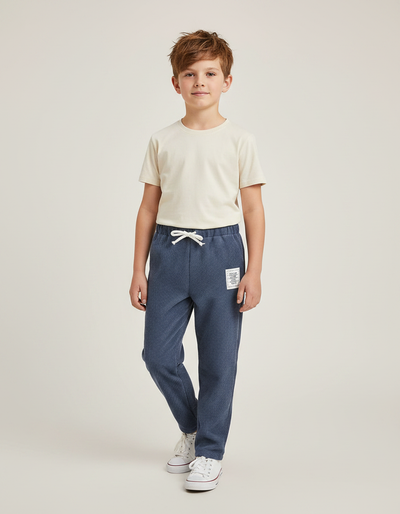Pantalon Velours Bleu