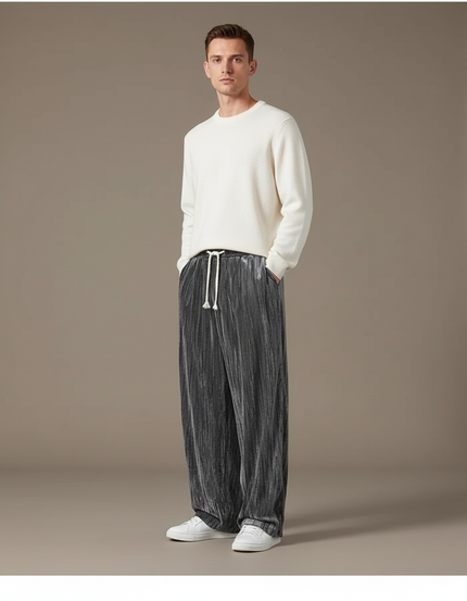 Pantalon Velours Homme Haut De Gamme - Gris