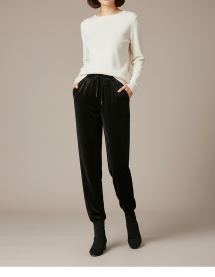 Pantalon D'intérieur Femme Velours Noir