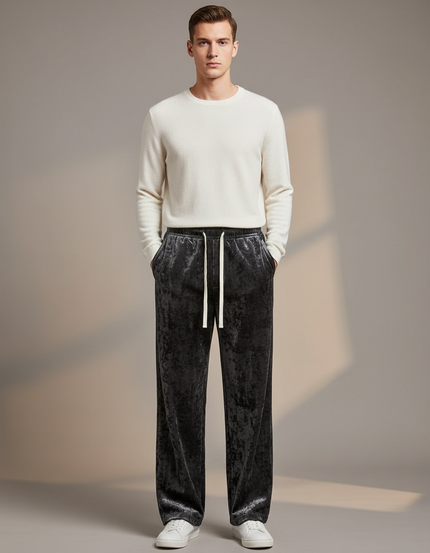 Pantalon Jogging Velours Homme - Gris