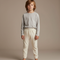 Pantalon Velours Blanc Bebe - Beige Cordé