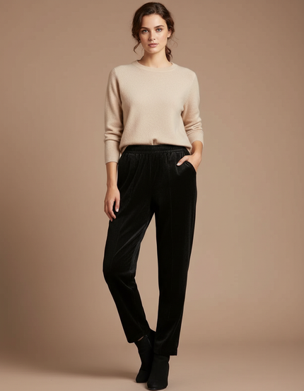 Pantalon Panne De Velours - Noir