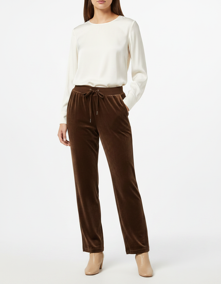 Pantalon Velours Chocolat Femme - Marron