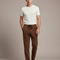 Pantalon Velours Côtelé Marron Homme Décontracté Ample - Cordé
