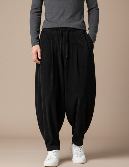 Pantalon Velours Japonais - Noir Cordé