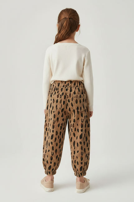 Pantalon Velour Leopard - Imprimé Cordé - vue 2