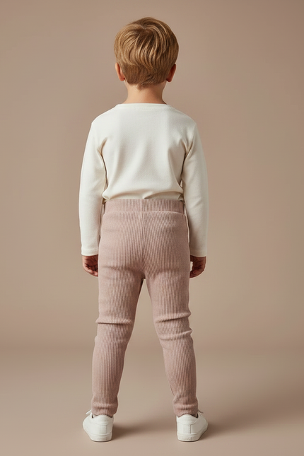 Pantalon Velours Côtelé Rose Bébé Confortable - Cordé - vue 2