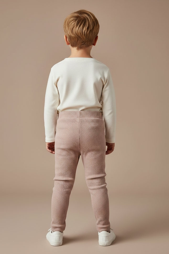 Pantalon Velours Côtelé Rose Bébé Confortable - Cordé - vue 2