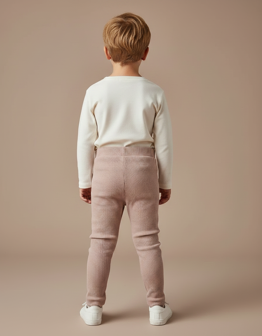 Pantalon Velours Côtelé Rose Bébé Confortable - Cordé - vue 2