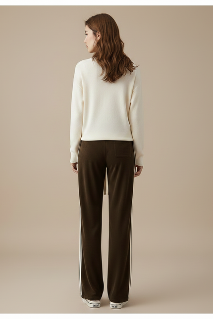Pantalon Marron Velour Femme - Velours - vue 2