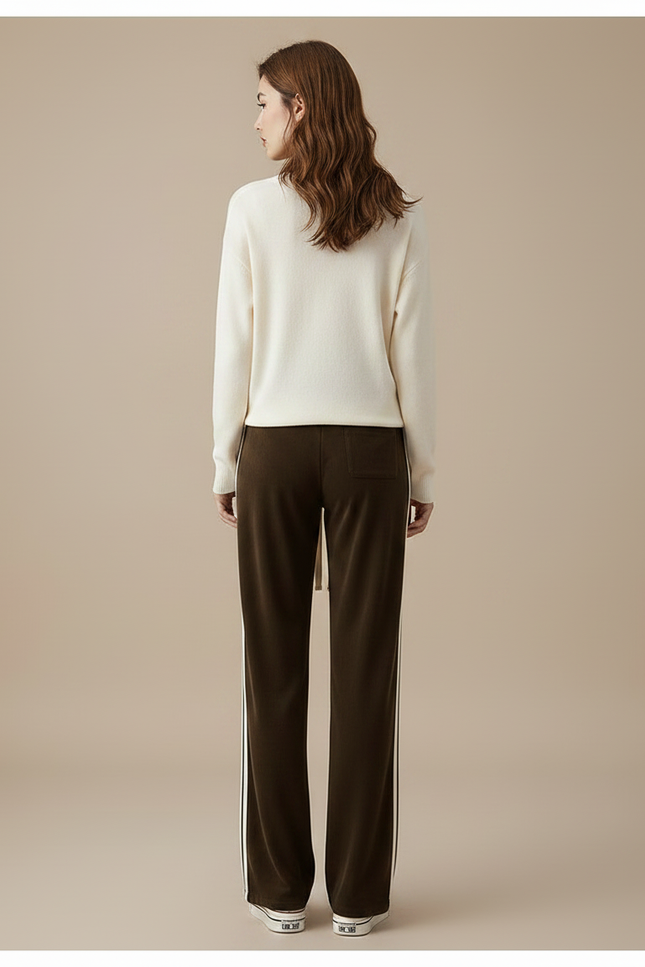 Pantalon Marron Velour Femme - Velours - vue 2