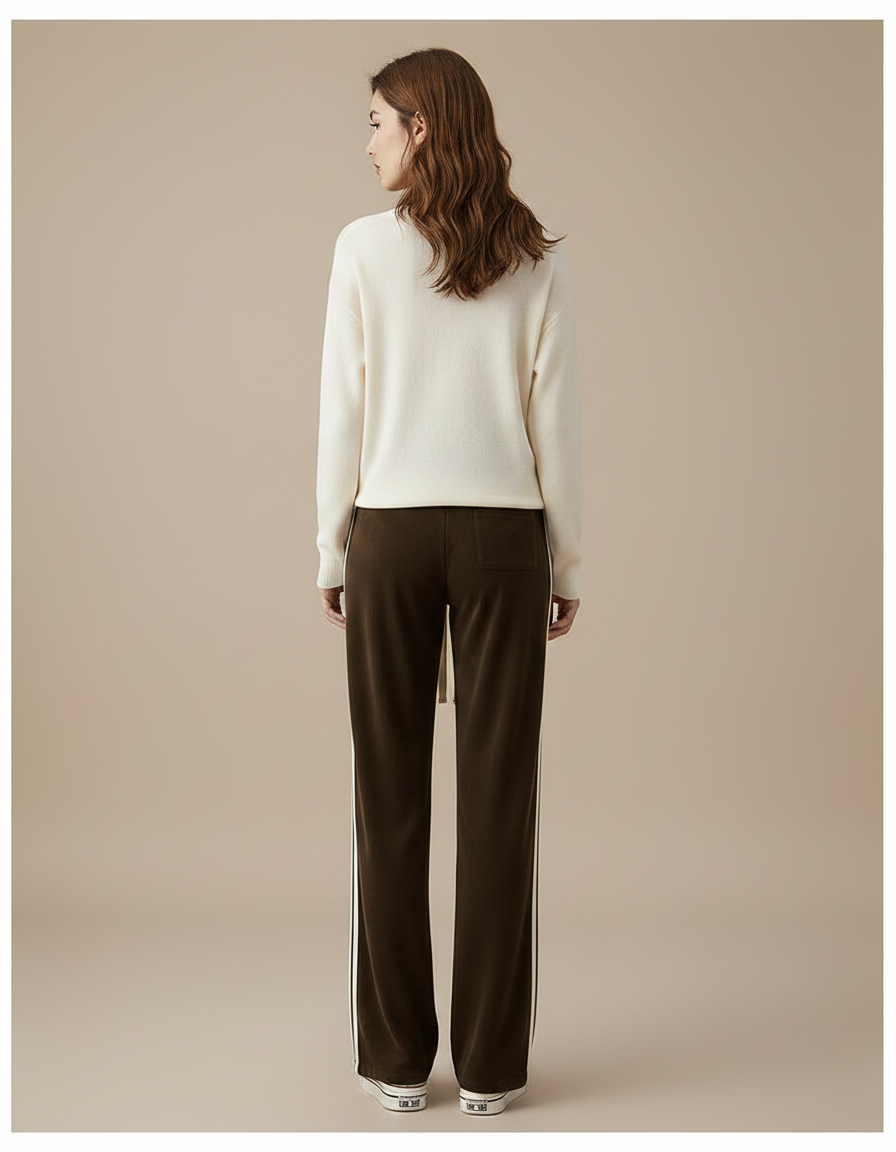 Pantalon Marron Velour Femme - Velours - vue 2