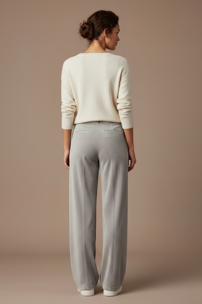 Pantalon Velours Chaud - Gris - vue 2