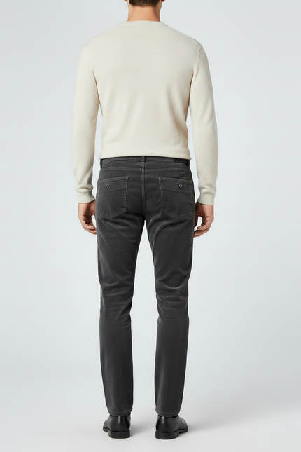 Pantalon Velours Extensible Homme - Gris Cordé - vue 2