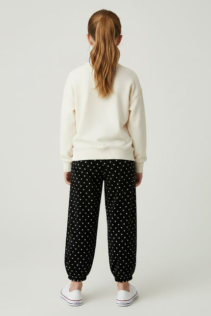 Pantalon Velours Carotte - Noir Cordé - vue 2
