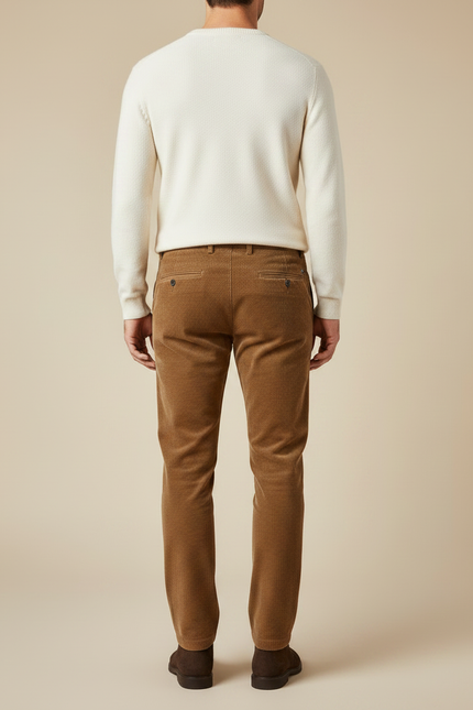 Pantalon Velours Camel Homme - Cordé - vue 2