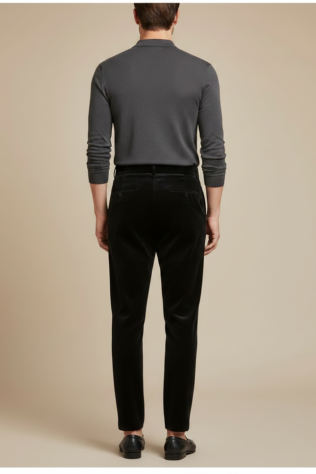 Pantalon Chasse Velours Homme - Noir - vue 2