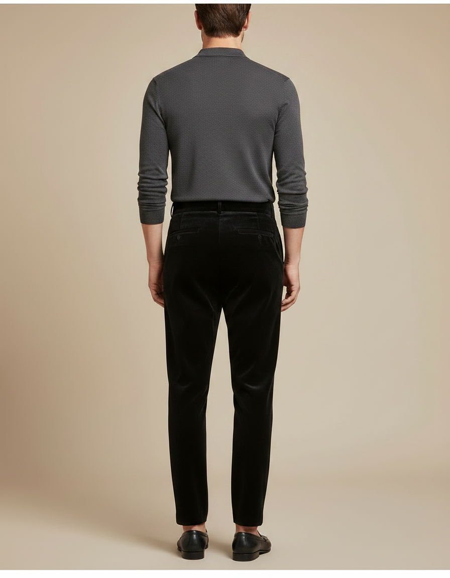 Pantalon Chasse Velours Homme - Noir - vue 2