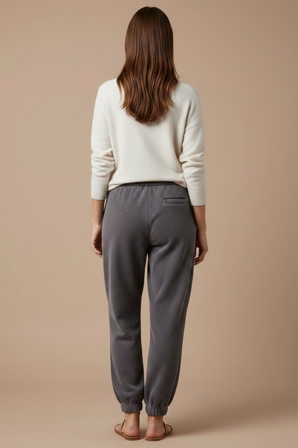 Pantalon Jogger Velours - Gris - vue 2