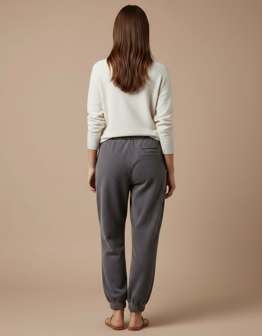 Pantalon Jogger Velours - Gris - vue 2